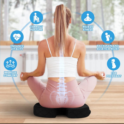 Cojín Coxis Ortopédico Premium Ergonómico Memory Foam