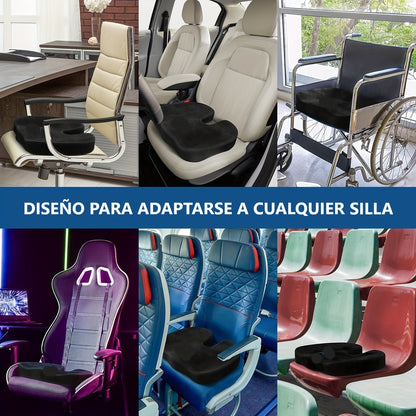 Cojín Coxis Ortopédico Premium Ergonómico Memory Foam