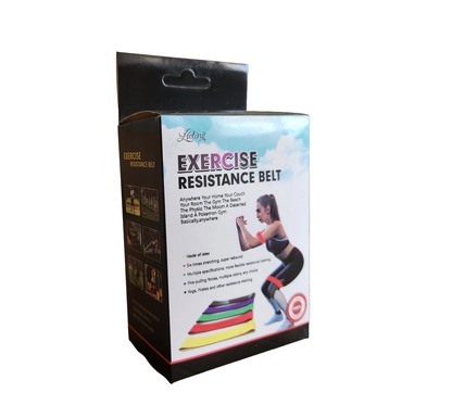 Set 5 Bandas Elásticas para Ejercicio y Entrenamiento con Niveles de Resistencia