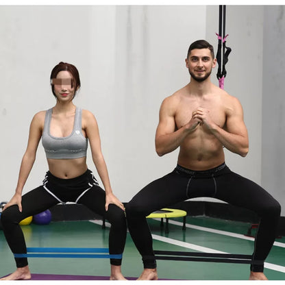 Set 5 Bandas Elásticas para Ejercicio y Entrenamiento con Niveles de Resistencia