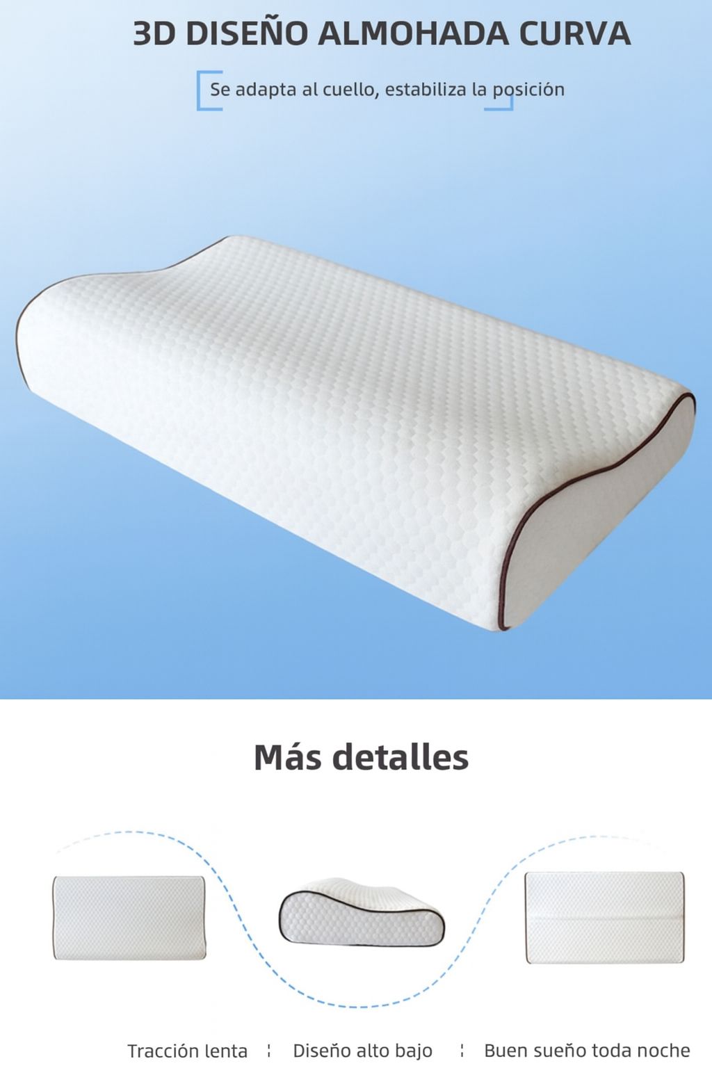 Almohada Cervical Memory Foam Gel Icecooler Premium