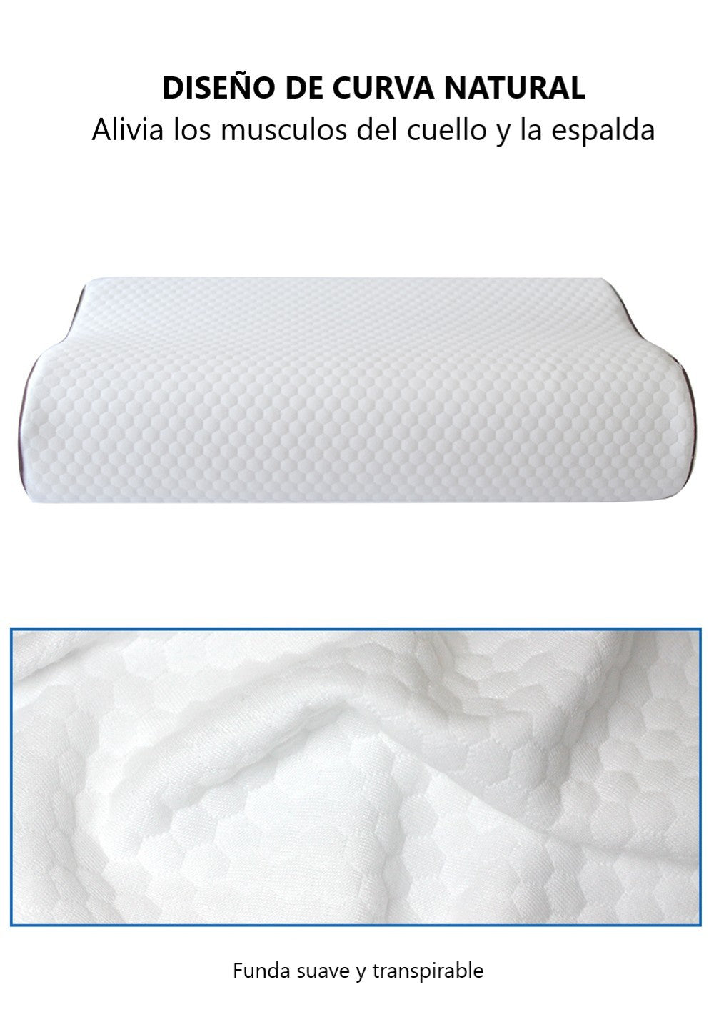 Almohada Cervical Memory Foam Gel Icecooler Premium