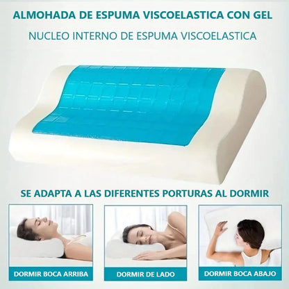 Almohada Cervical Memory Foam Gel Icecooler Premium