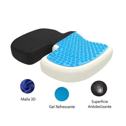 Cojín Coxis Ortopédico Premium Ergonómico Memory Foam
