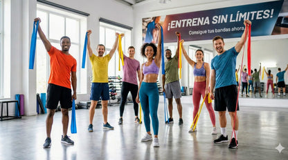 Bandas Elásticas de Resistencia Fitness Set Profesional Entrenamiento en Casa